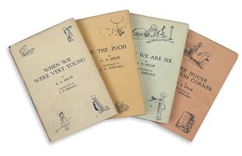 (CHILDRENS LITERATURE.) MILNE, A.A. A Complete set of the Christopher Robin Books.